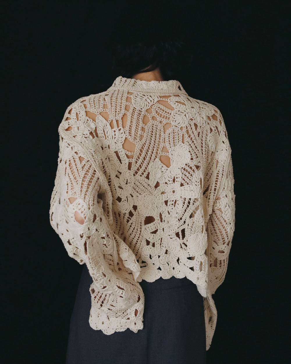 anuke Embroidery Over Shirts 62620402|apricot online shop