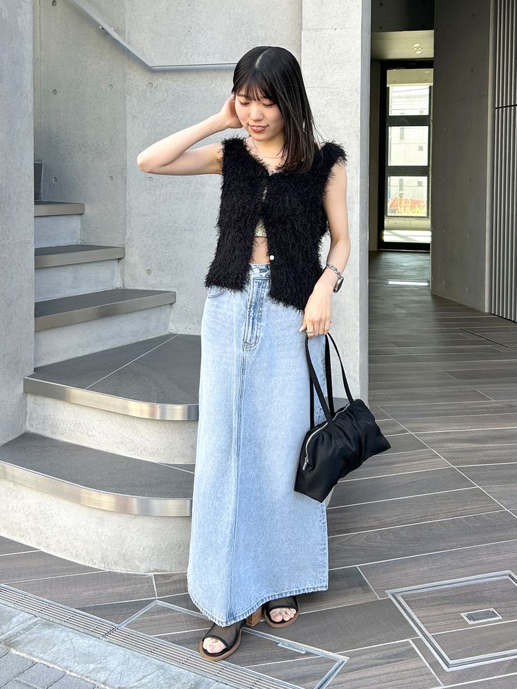 Ungrid シャギーニットベスト 1125226477|apricot online shop