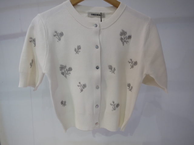 COCODEAL ビジューニットカーディガン 76533586|apricot online shop