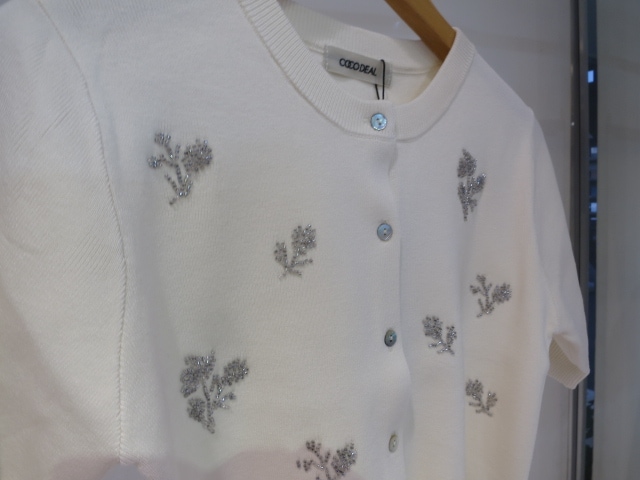 COCODEAL ビジューニットカーディガン 76533586|apricot online shop