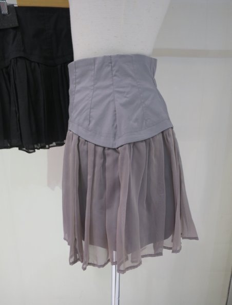 SALE】COCO DEAL シャンブレーシフォンフリルスカパン 74616314
