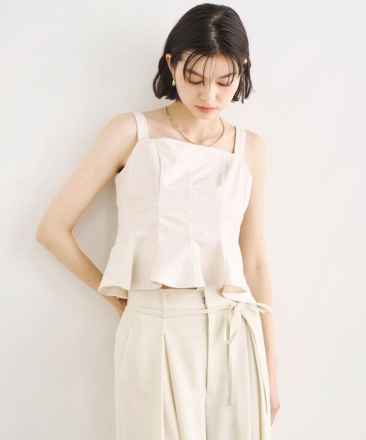 SALE】COCODEAL ペプラムキャミビスチェ 75318446|apricot