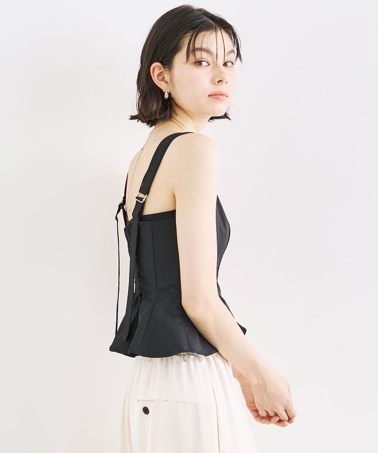SALE】COCODEAL ペプラムキャミビスチェ 75318446|apricot