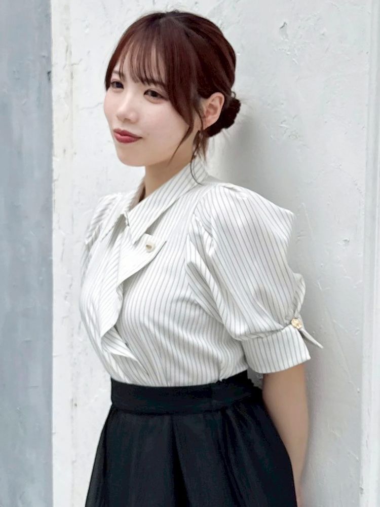 SALE】dazzlin マルチボタンデザインブラウス 0225404017|apricot