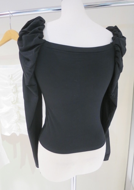 COCODEAL フリルドレープトップス 76121183|apricot online shop