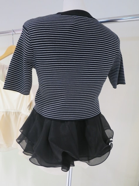 COCODEAL ペプラムブラウスセットニット 76331487|apricot online shop