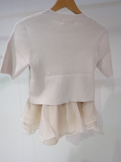 COCODEAL ペプラムブラウスセットニット 76331487|apricot online shop