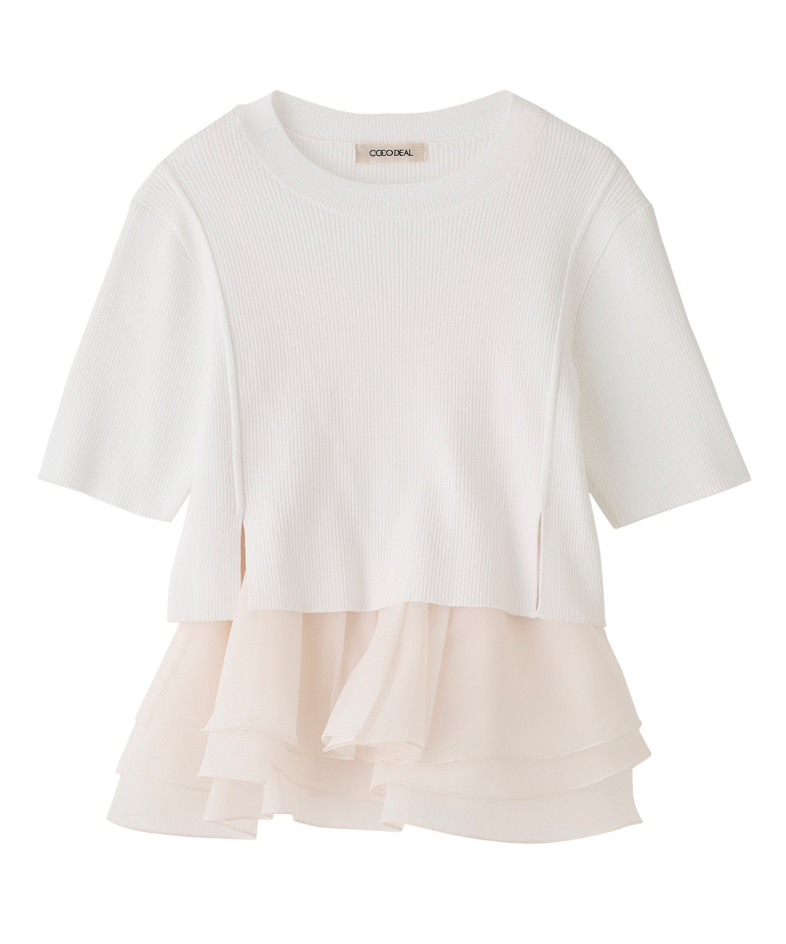 COCODEAL ペプラムブラウスセットニット 76331487|apricot online shop
