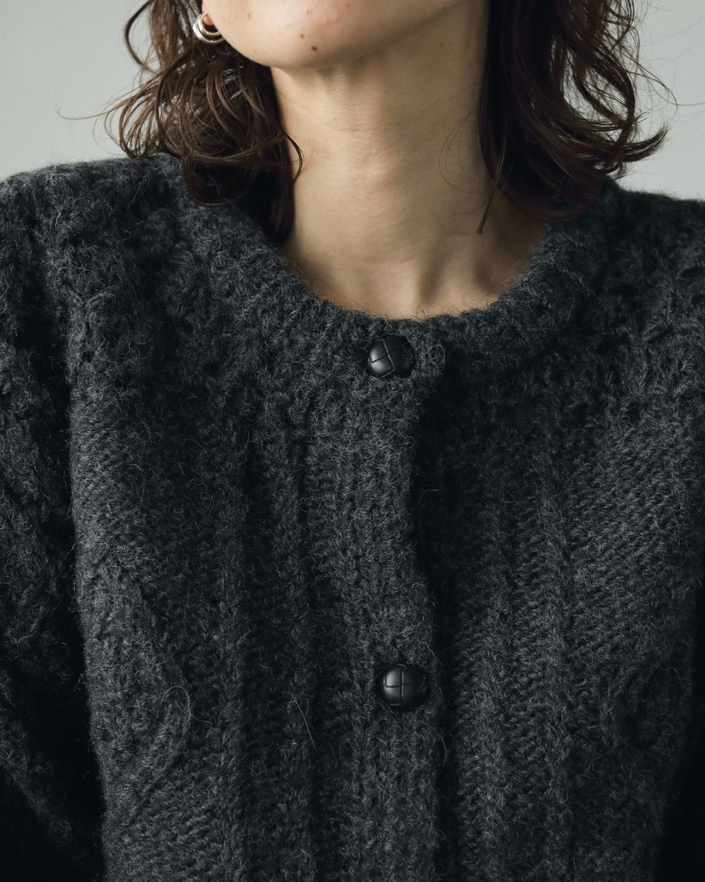 anuke Cable Knit Cardigan 62420508|apricot online shop