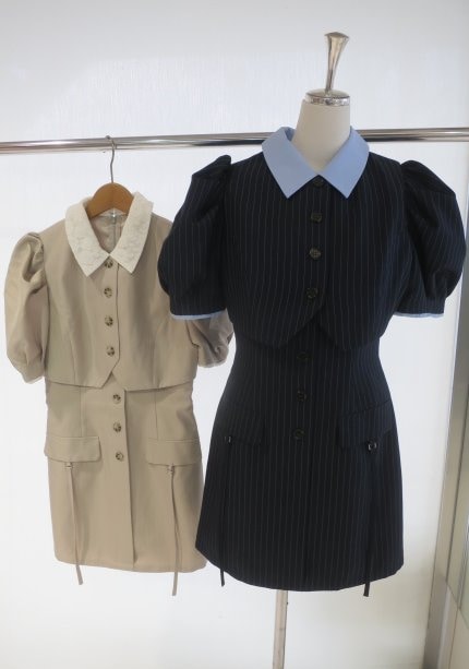 SALE】 dazzlin ジャケットライクレイヤードミニワンピース