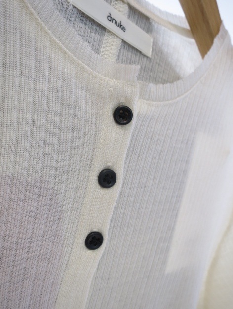 ànuke Sheer Rib Cardigan Sheer Rib Cardigan（カーディガン）｜ànuke（アンヌーク