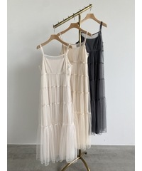 SALE】COCO DEAL ニットセットチュールティアードワンピース