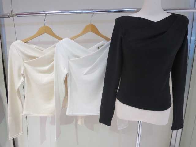 COCODEAL アシメネックオフショルダーカットソー 75721415|apricot