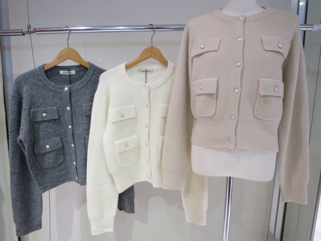 COCODEAL ブークレ―ポケットカーディガン 75733449|apricot online shop