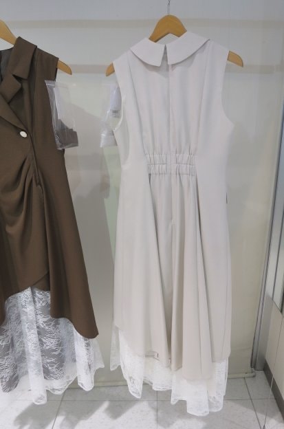 SALE】 dazzlin ドレープタックレイヤードワンピース 0225303021