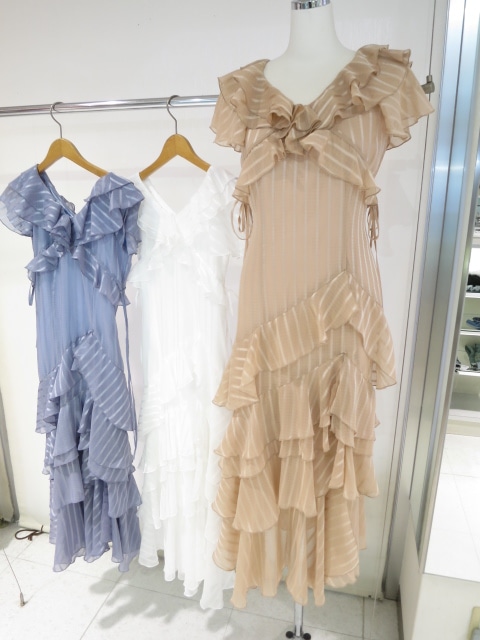 SALE】 dazzlin バリエフルイドワンピース 0225203054|apricot