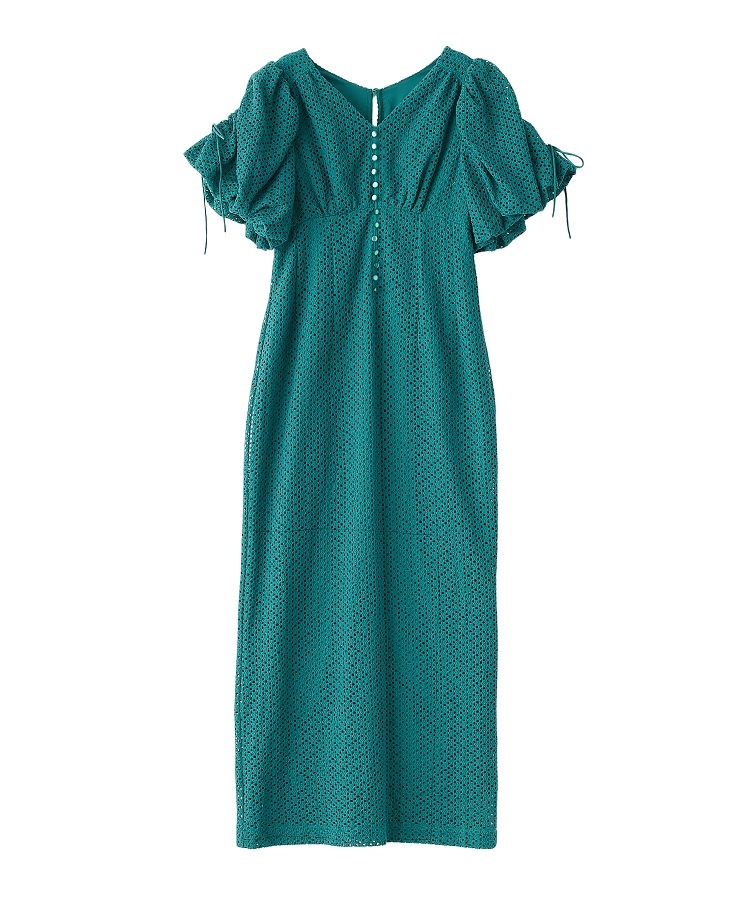 SALE】COCODEAL バルーンスリーブレースワンピース 75215351