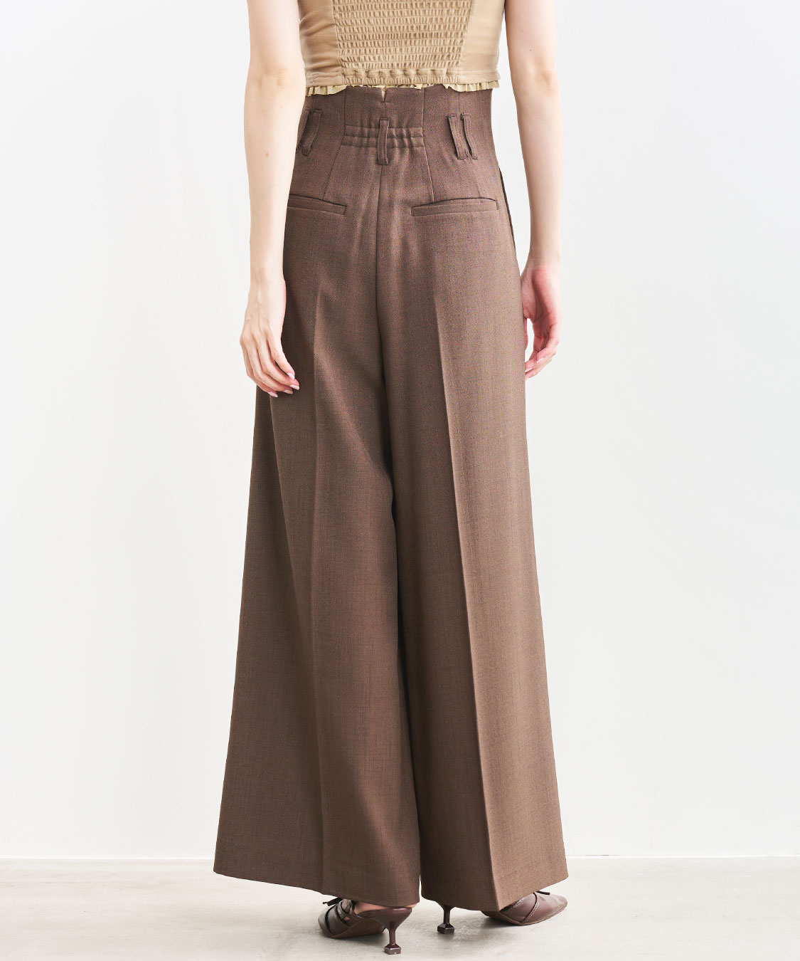 COCODEAL タックワイドパンツ 再入荷 75516146|apricot online shop