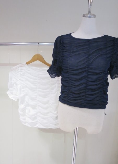 SALE】COCODEAL シャーリングシアーニット 75231301|apricot