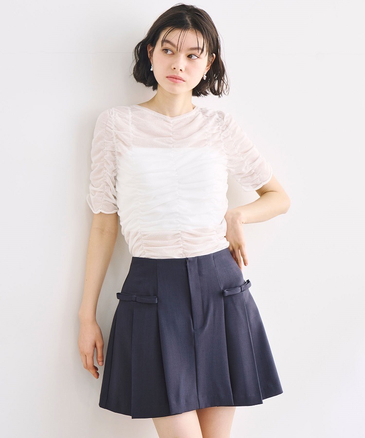 【新品タグ付】新作COCO DEALシャーリングシアーニット シアーニットシャツ｜PETAL ONLINE（ペタルオンライン）