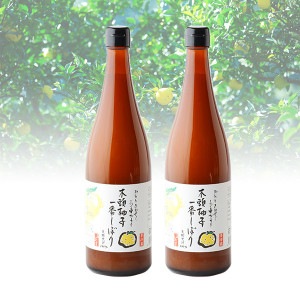 【5％割引】木頭ゆず一番しぼり果汁720ml×2本[要冷蔵]