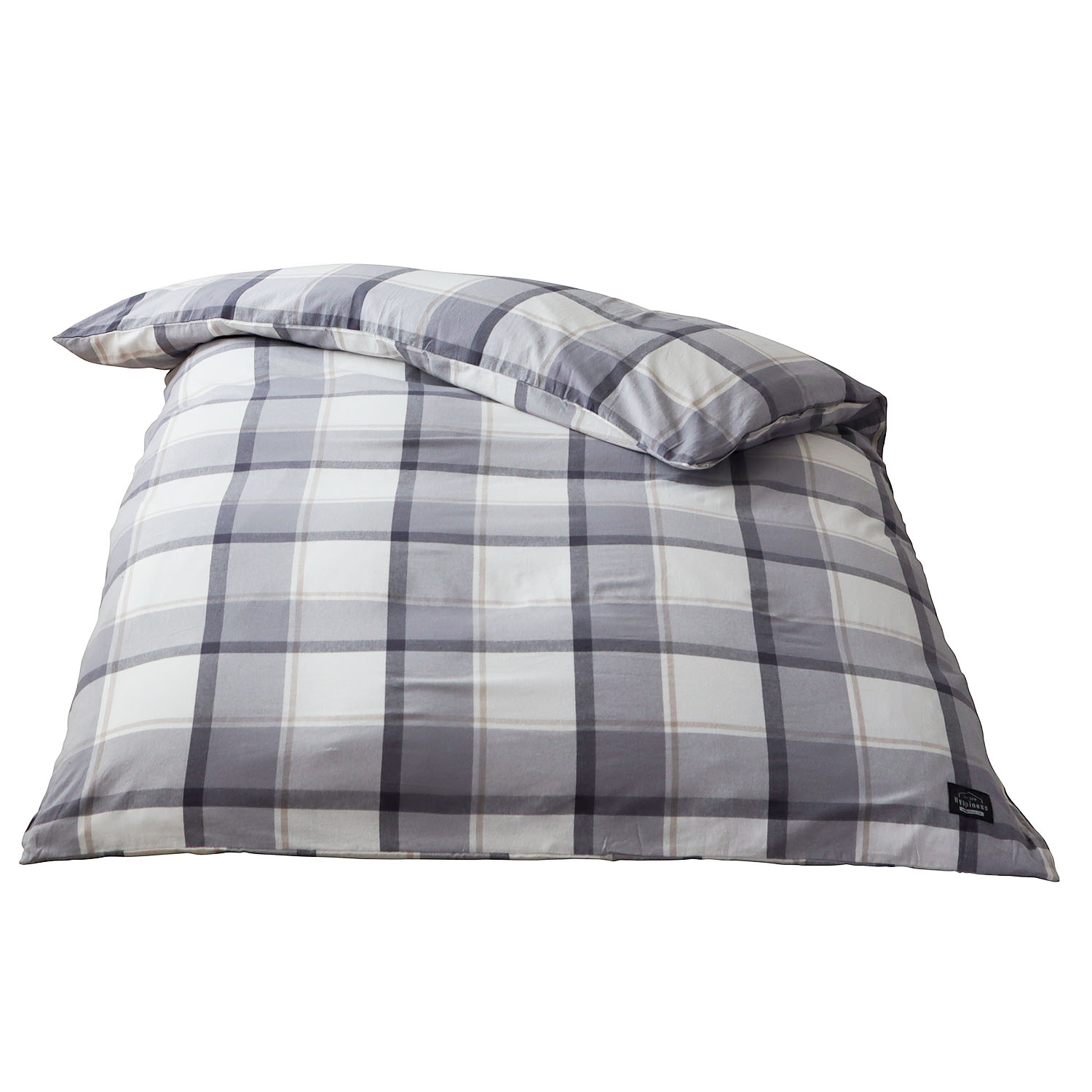 先染洗いざらし 綿100% チェック 掛ふとんカバー ビルン