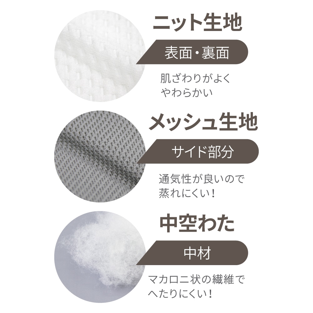 逆U字型で頭から脇まですっぽり 包まれるまくら