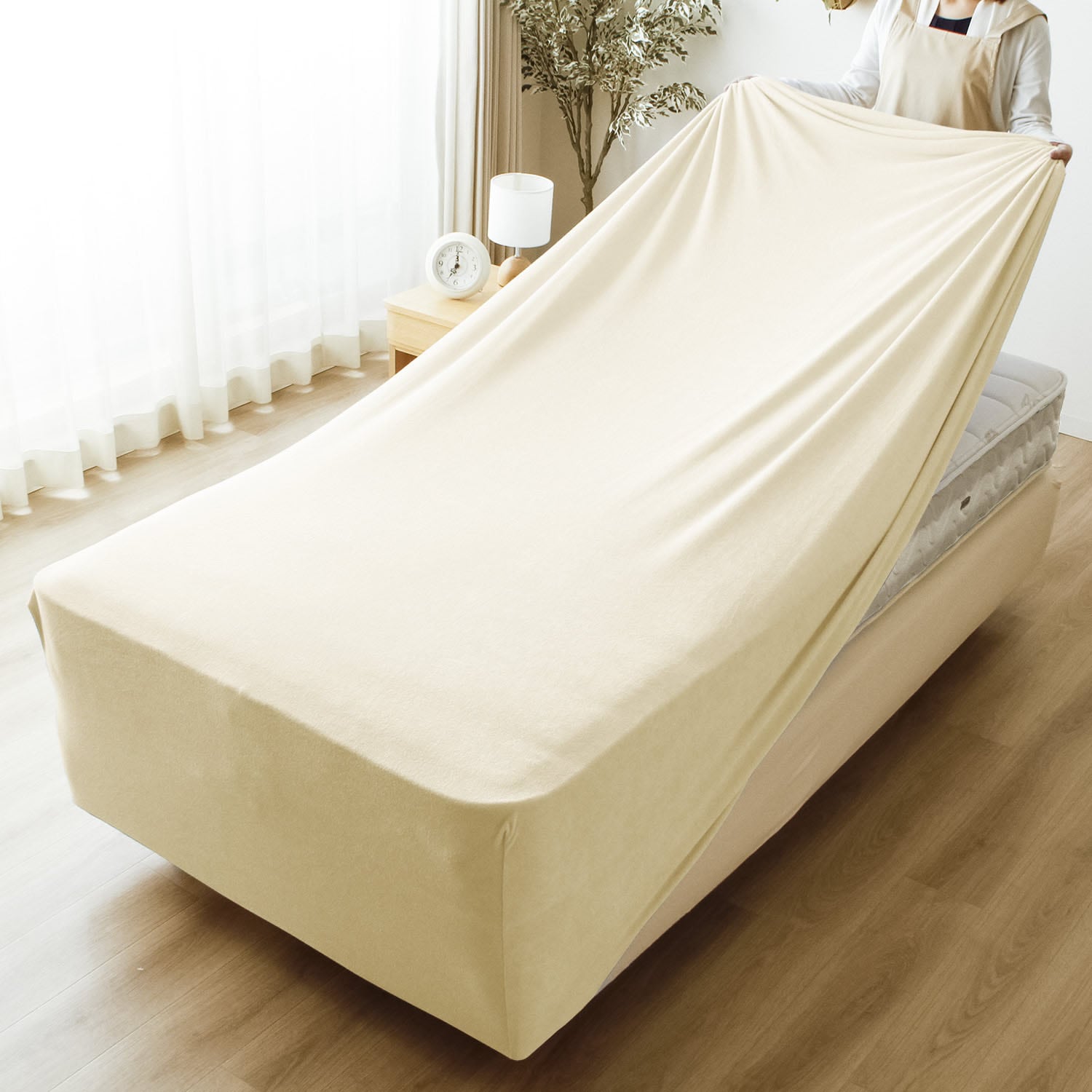 のびのびぴったり パイルシーツ 極厚タイプ (厚さ40cmまで)