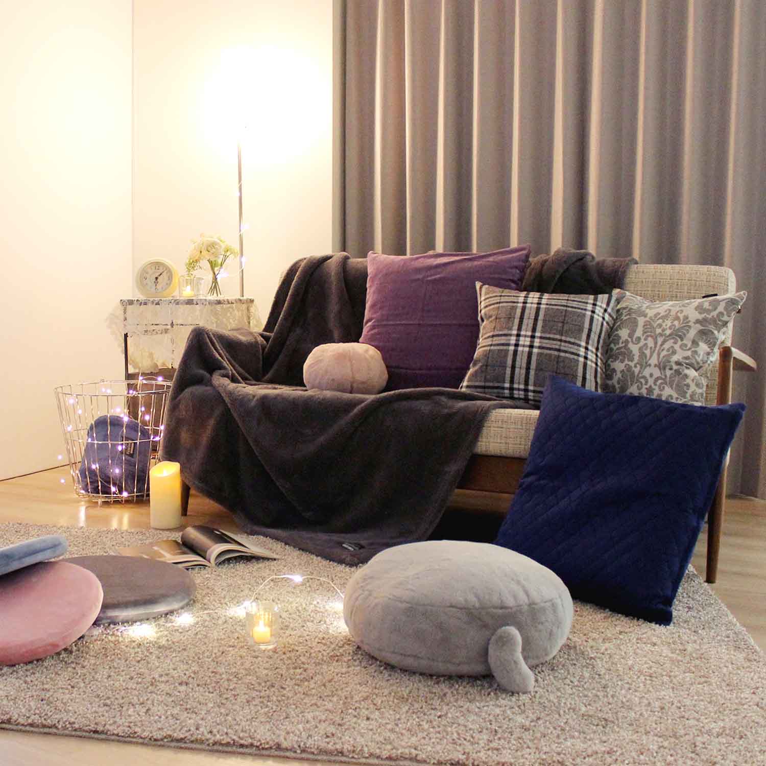 ふんわりシープボア ニューマイヤー毛布 シングルサイズ ヒュピネス