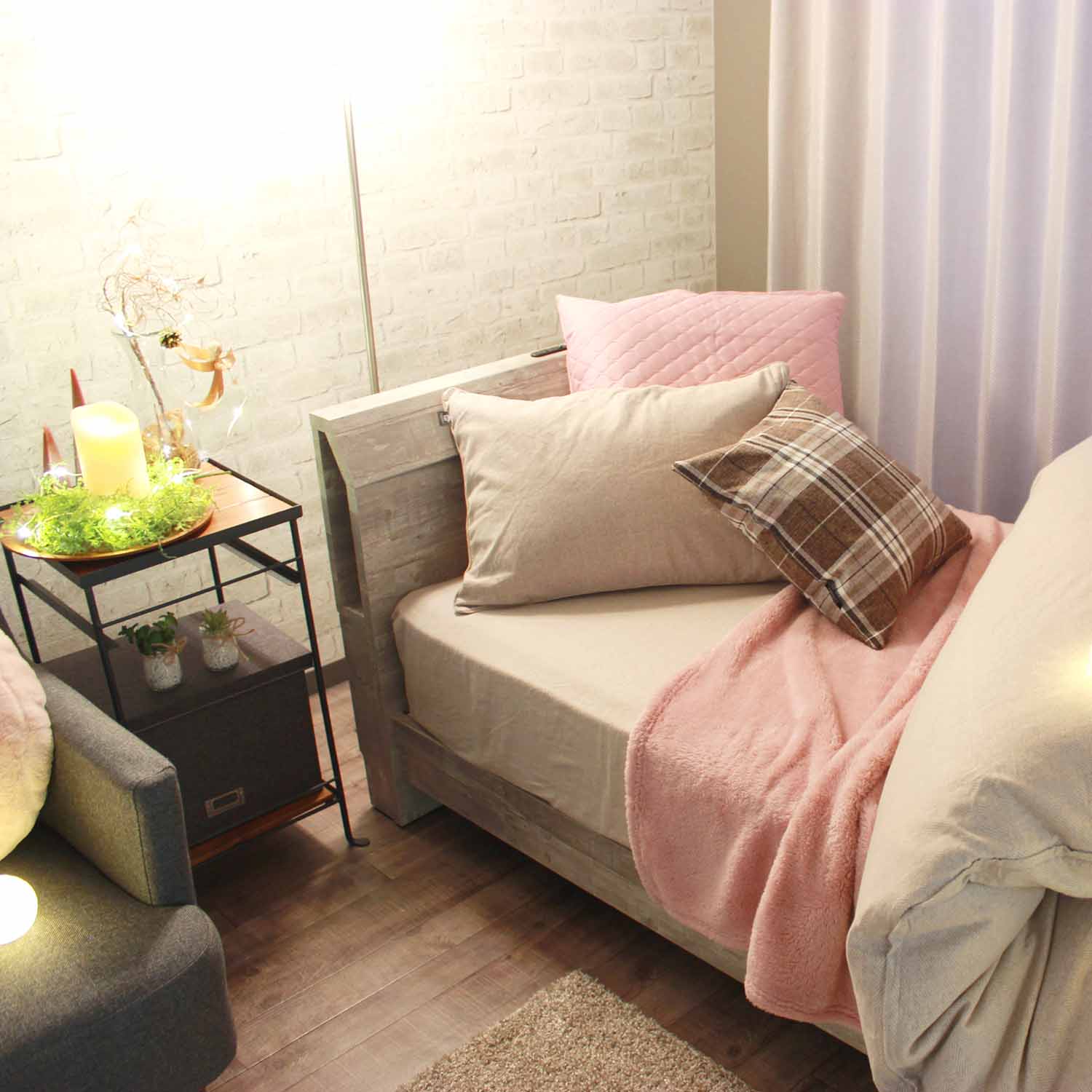 ふんわりシープボア ニューマイヤー毛布 シングルサイズ ヒュピネス