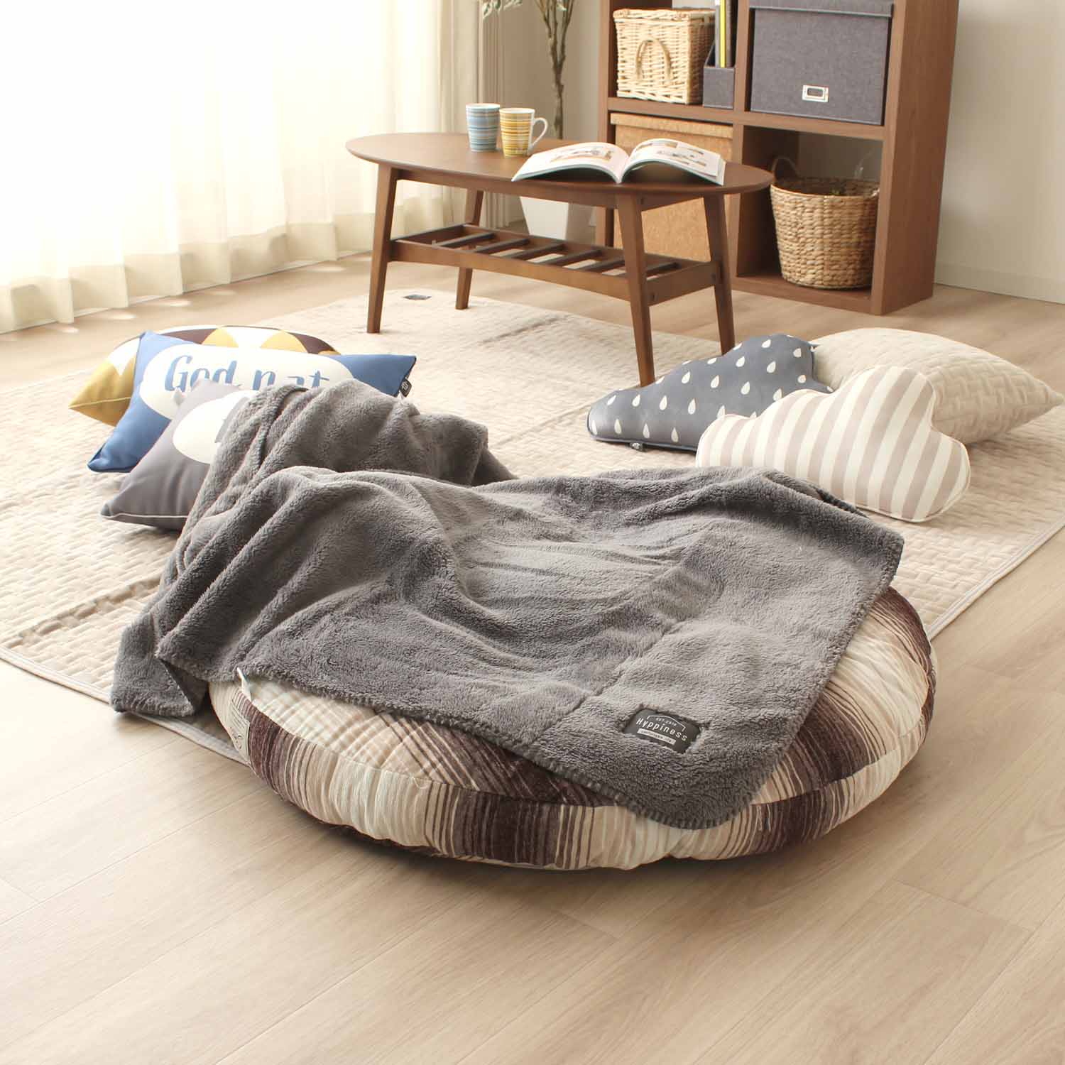 ふんわりシープボア ひざ掛け