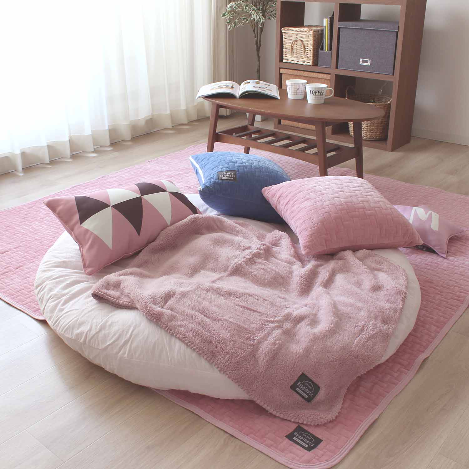 ふんわりシープボア ひざ掛け