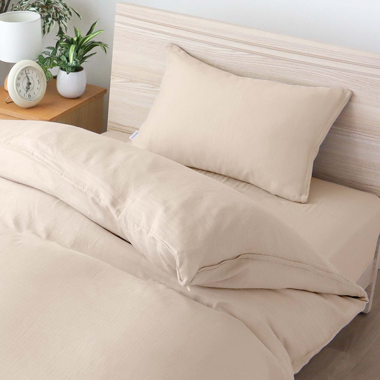 SEK抗菌防臭加工 ピロケース 二重ガーゼ 無地 テンポ