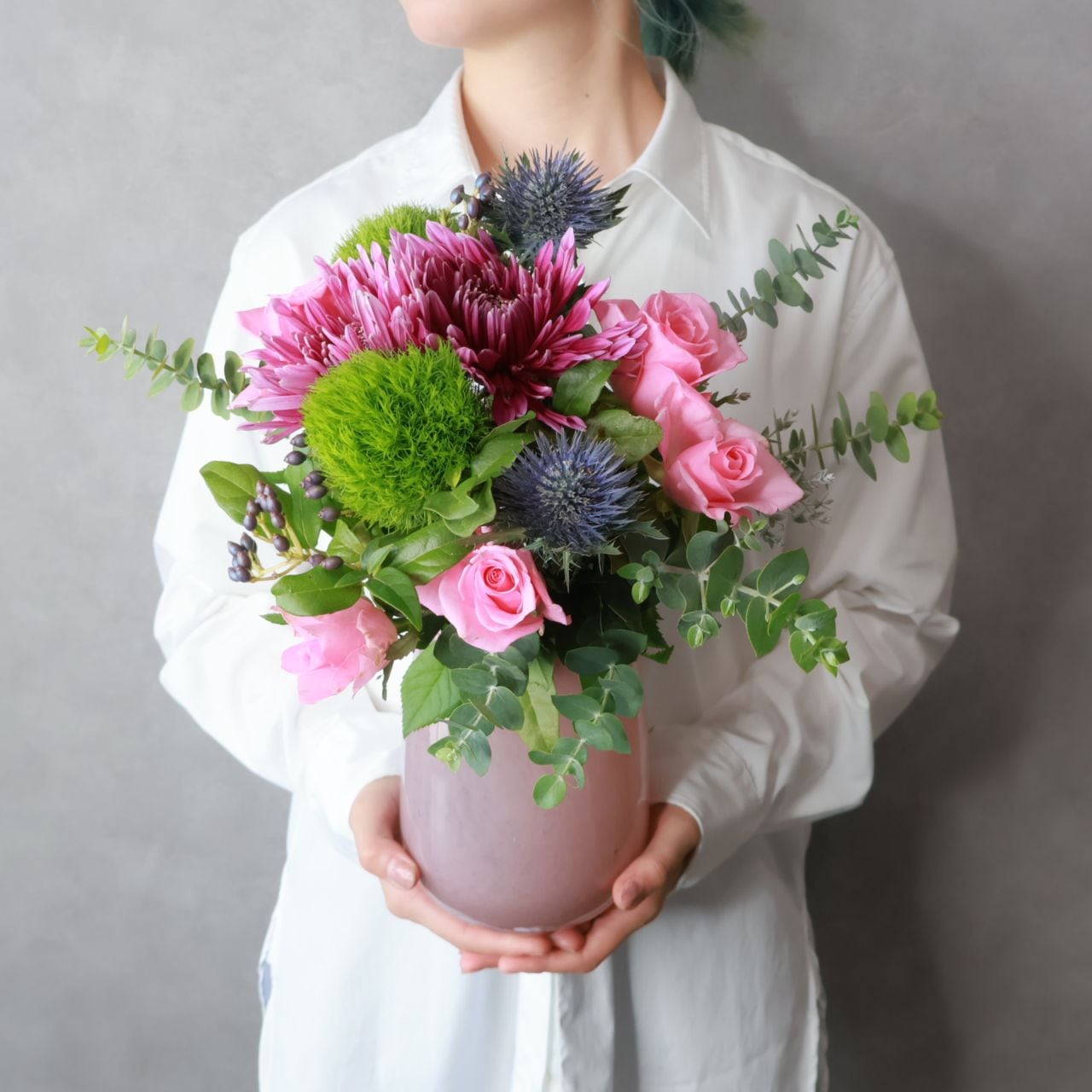 ［9月限定］敬老の日 花瓶付きブーケB
