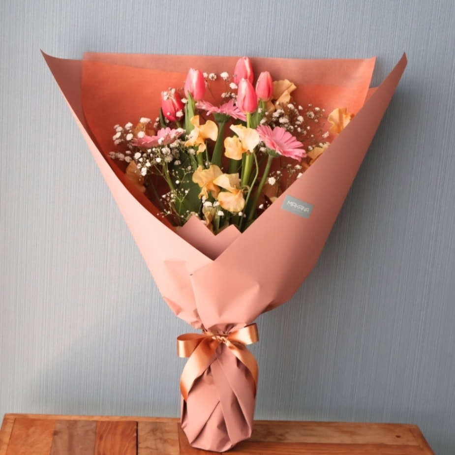 【節目に選ばれる一束】ありがとうの花束 スタンダードブーケ