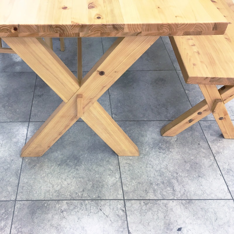 シギヤマ家具工業　天然ヒノキ材　ローテーブル シギヤマ家具工業 ダイニング 5点セット 開梱設置付き テーブル チェア