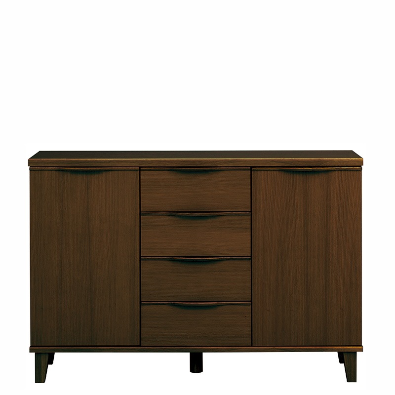 筑波産商】サイドボード OLX-122リビングボード 幅1265mm（5470