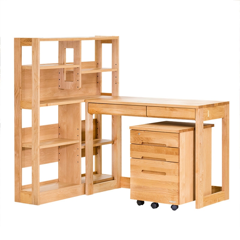 【堀田木工所】 学習机セット　カルロ3014　幅100cm　アルダー材　国産家具
