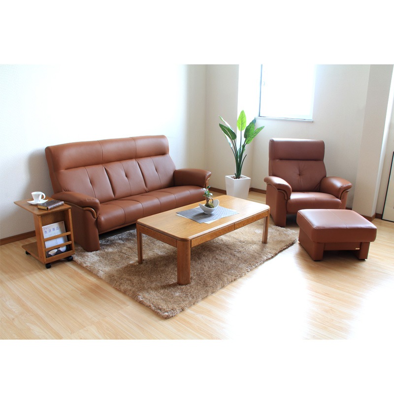 美品　本革ソファ　浜本工芸　WL-2000 浜本工芸】 革張り2人掛けソファ WL-2000 幅162cm 国産家具 | Ohkawa