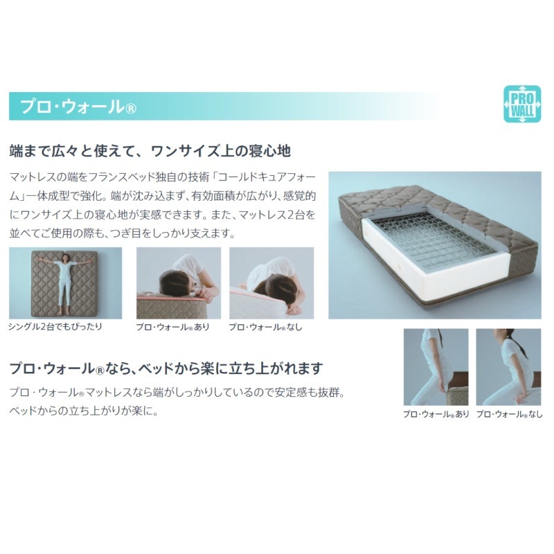 ����桼���ȶ���ڥե�󥹥٥åɡۥ��󥰥�٥åɥ��åȡʥ�å������סˡ��ޥåȥ쥹TW-106AgPW���ե졼�� �ǥ����쥯�ȥ�DL-F101LG ����������ݥ��оݳ�