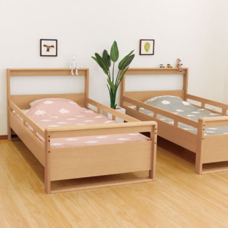 浜本工芸】 2段ベッド No.5004 ナチュラルオーク 国産家具 | 学習机