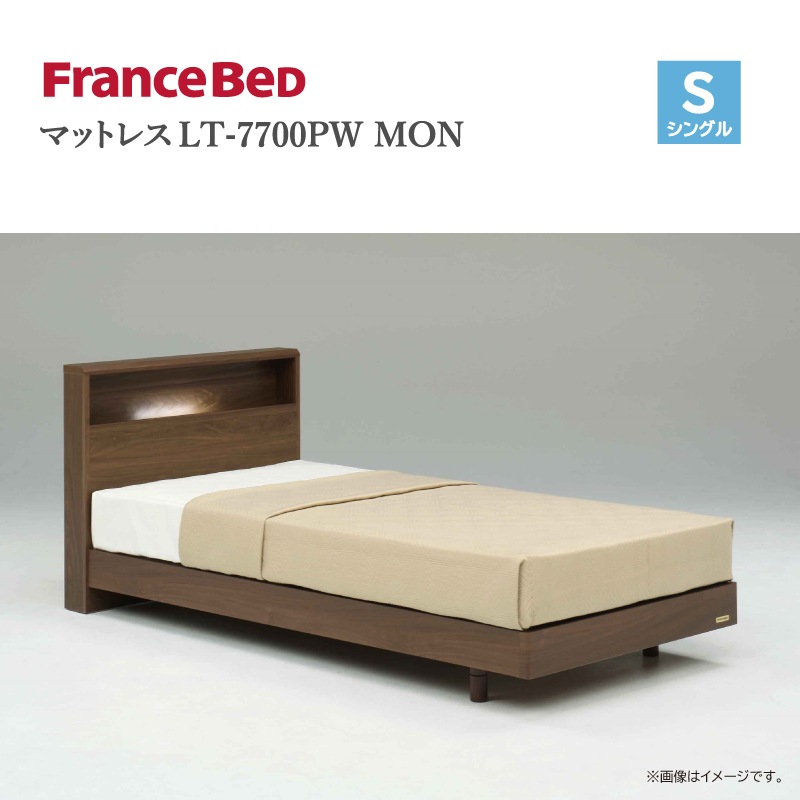フランスベッド】シングルベッドセット（レッグタイプ)(マットレス付 