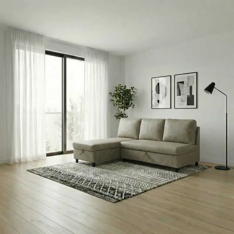 しまエール 収納ソファカウチソファ