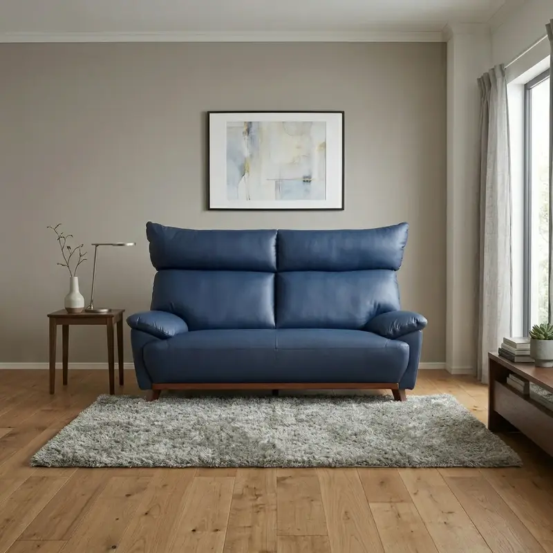 キヨ【2人掛け】プロテクトレザーソファ