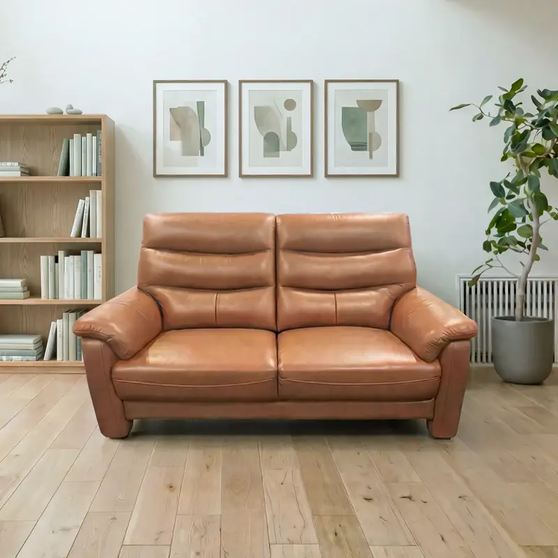 本革2人掛けソファ