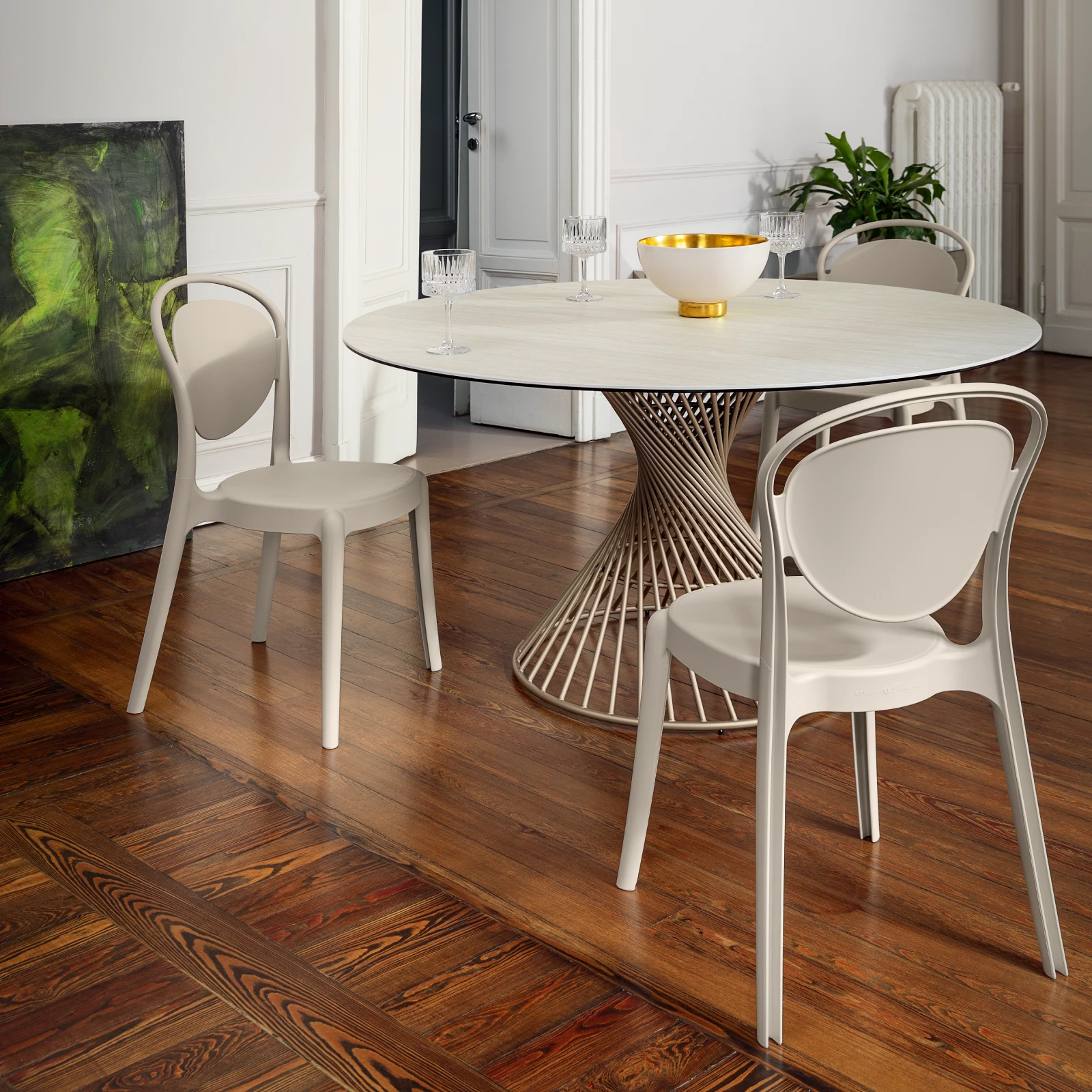 カリガリス ヴォルテックス 円形ダイニングテーブル ／ Calligaris VORTEX Round Dining Table【4108-FD】