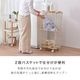 【アウトレット】CHAKI（チャキ）テーブル付き２段バスケット ホワイト