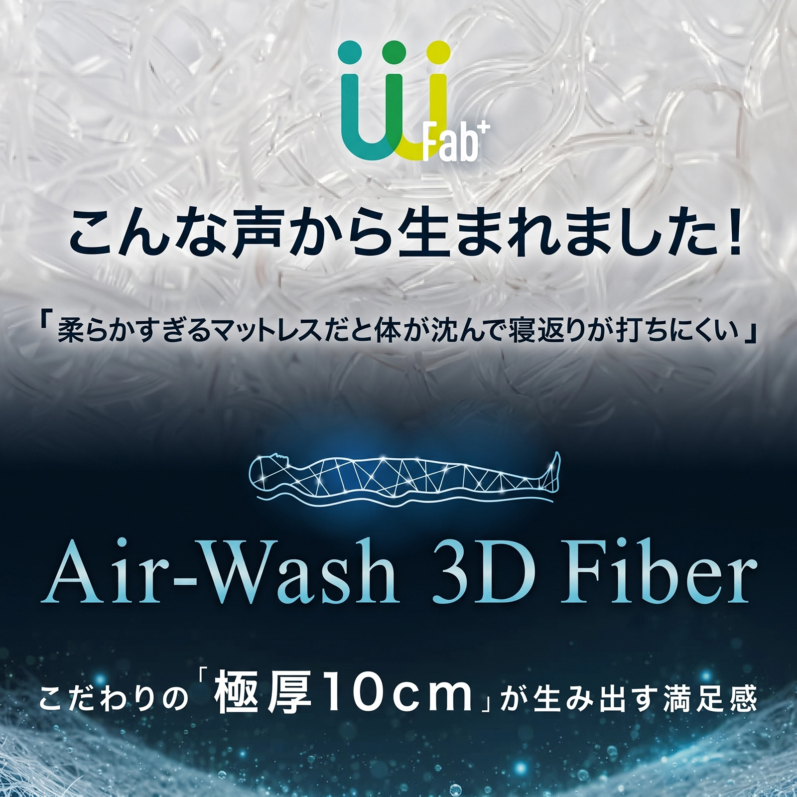 3D三つ折りマットレス