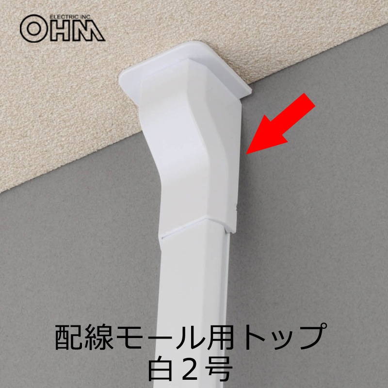 配線モール モールトップ 2号 白_DZ-FMT2W 09-2278｜通販ならオーム