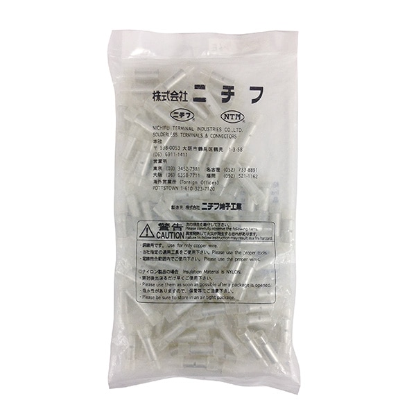 ニチフ 絶縁被覆付圧着スリーブ TMV B5.5 100個入_TMV B5.5 00-4886